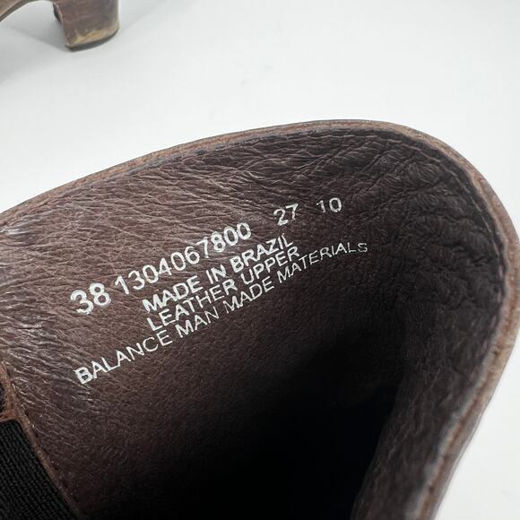 Dansko Brown Distressed Leather Studded Heeled Clog Boots Size 38 - Picture 6 of 9